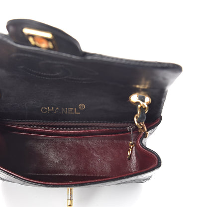 Chanel Lambskin Quilted Mini Square Flap Black 5 of 13