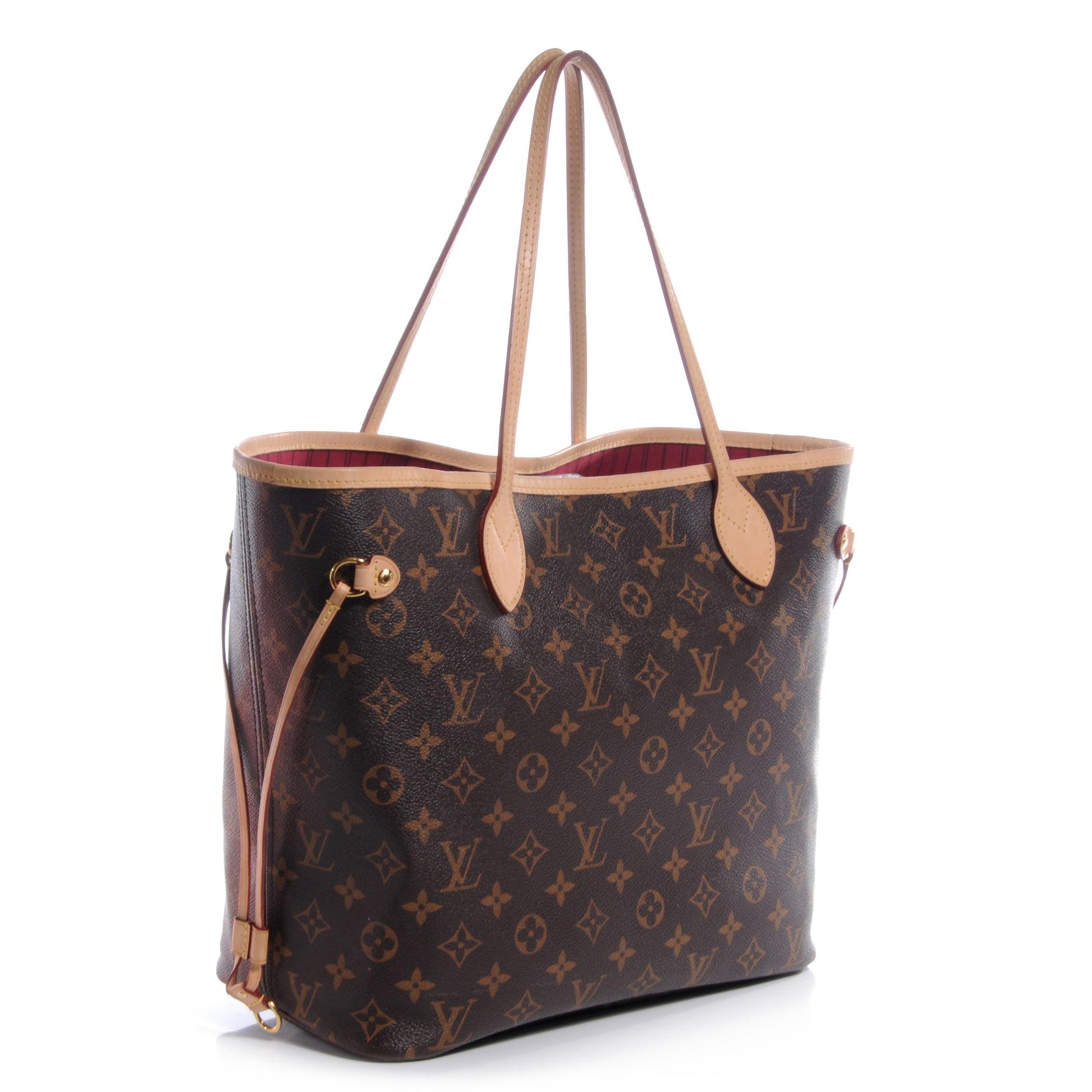 Louis Vuitton Monogram Neverfull MM Fuchsia 3 of 8