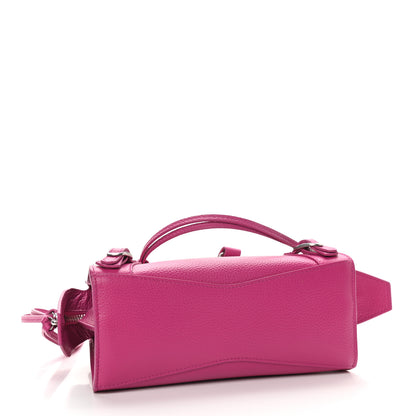 Balenciaga Grained Calfskin Neo Classic Silver Hardware Mini City Fuchsia 4 of 8