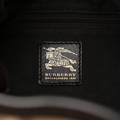 Burberry Haymarket Check Medium Walden Belted Hobo Chocolate 5 of 10