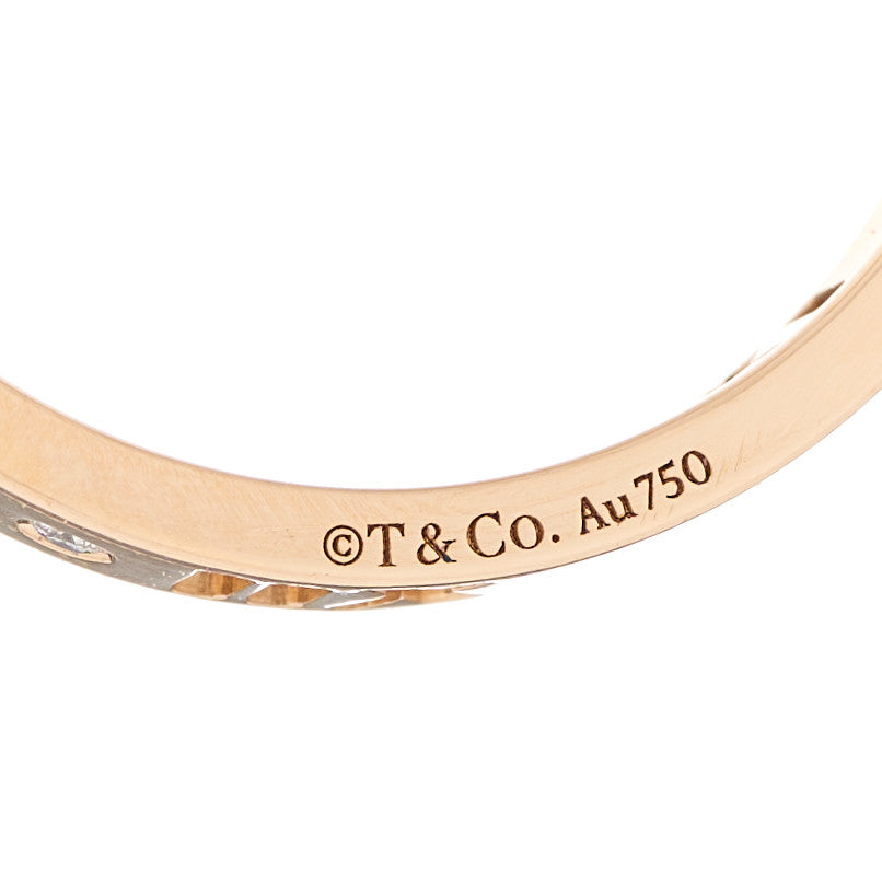 18K Rose Gold Diamond Atlas Pierced Ring 58 8.25
