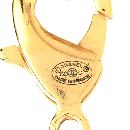 Chanel Metal CC Tags Pendant Choker Gold Pink 6 of 6