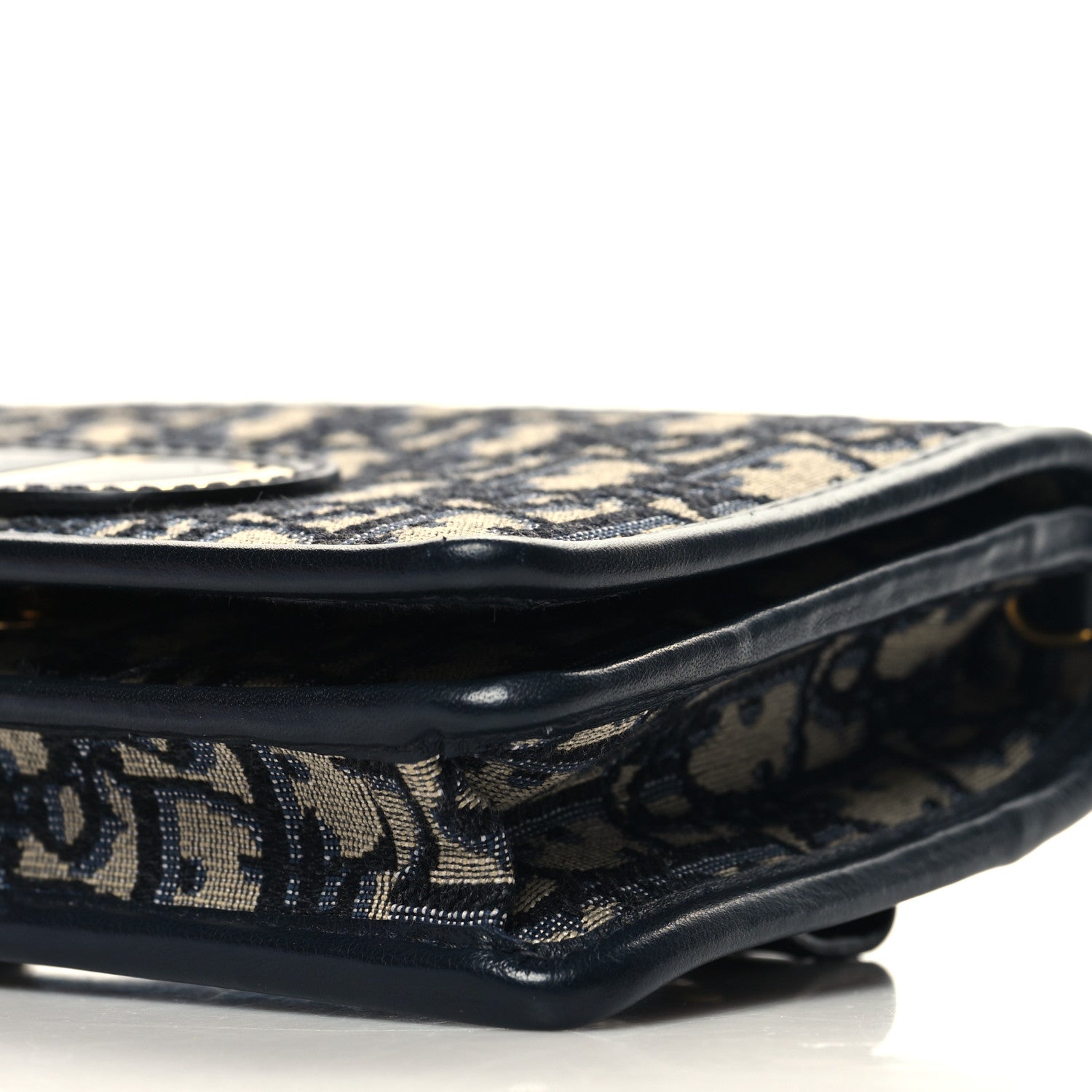 Christian Dior Oblique Montaigne 2-In-1 Pouch Blue 9 of 10