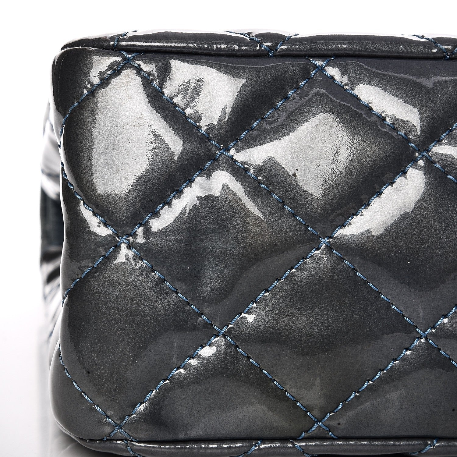 Chanel Patent Quilted 2.55 Reissue 227 Flap Blue Fonce 19 of 21