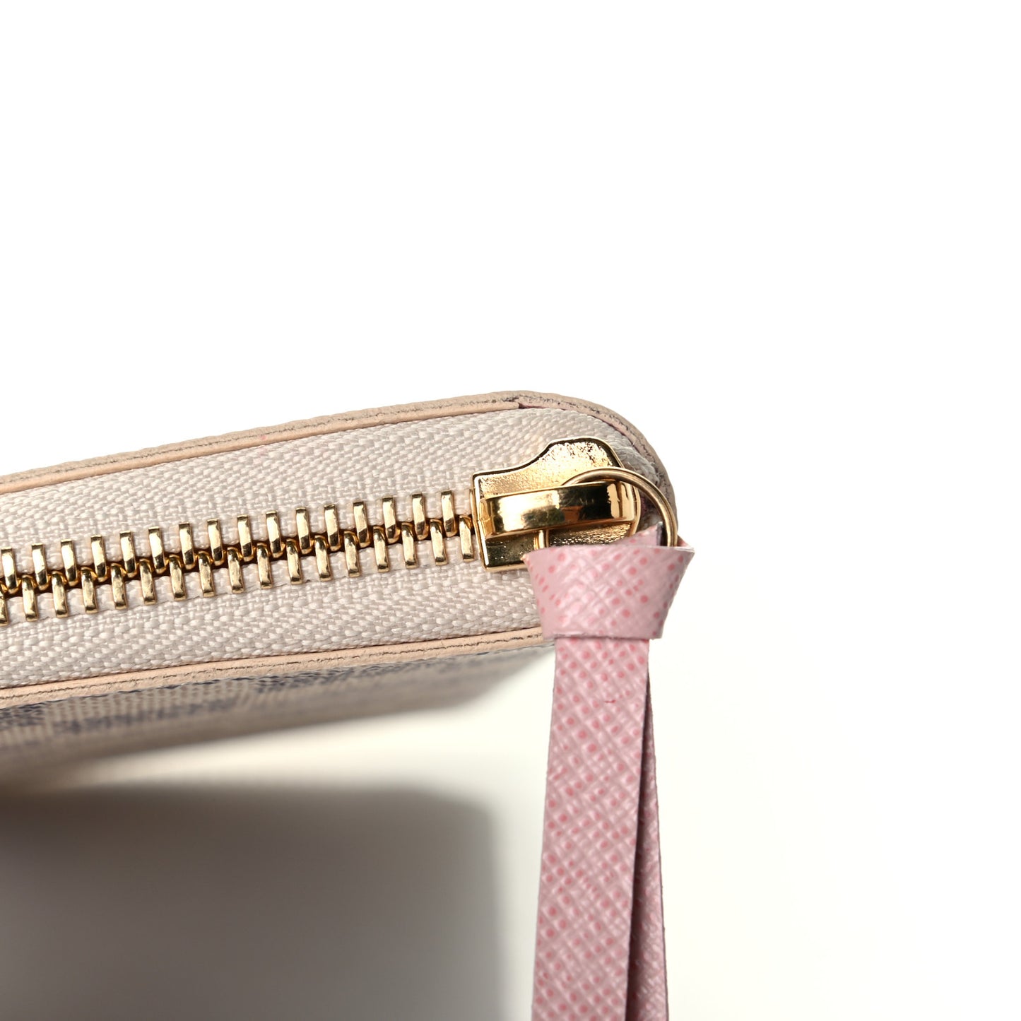 Damier Azur Clemence Wallet Rose Ballerine