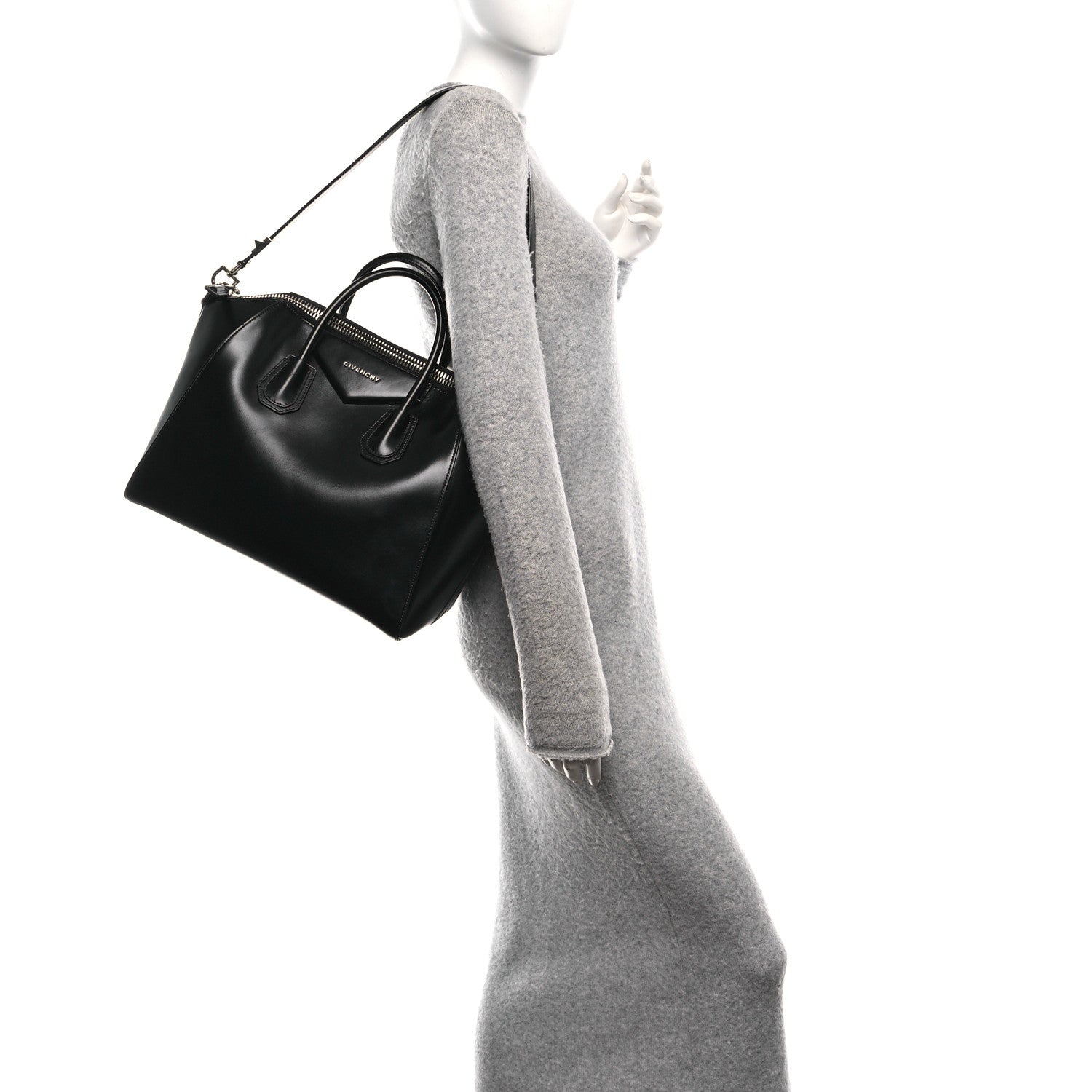 Givenchy Shiny Lord Calfskin Large Antigona Black 2 of 10