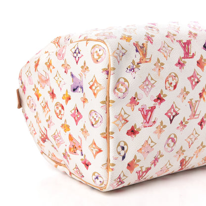 Louis Vuitton Watercolor Aquarelle Speedy 35 White 13 of 25