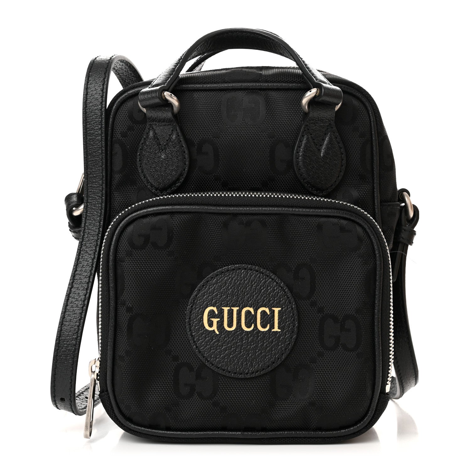 Gucci Econyl Nylon Monogram Off The Grid Shoulder Bag Black 1 of 12