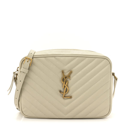Saint Laurent Calfskin Matelasse Monogram Lou Camera Bag Crema Soft 1 of 10