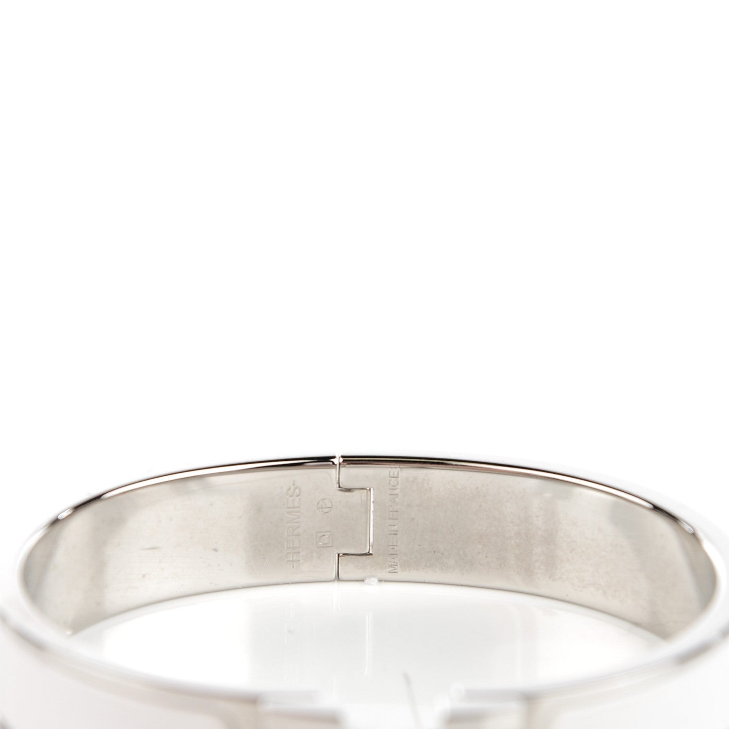 Hermes Enamel Narrow Clic Clac H Bracelet PM White 3 of 5