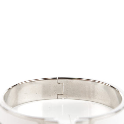 Hermes Enamel Narrow Clic Clac H Bracelet PM White 3 of 5