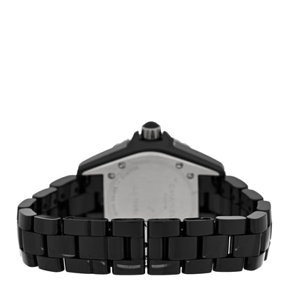 Chanel Stainless Steel Ceramic 33mm J12 Quartz Watch Black 3 of 4