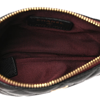 Chanel Caviar Quilted Small Cosmetic Case Black 5 of 7