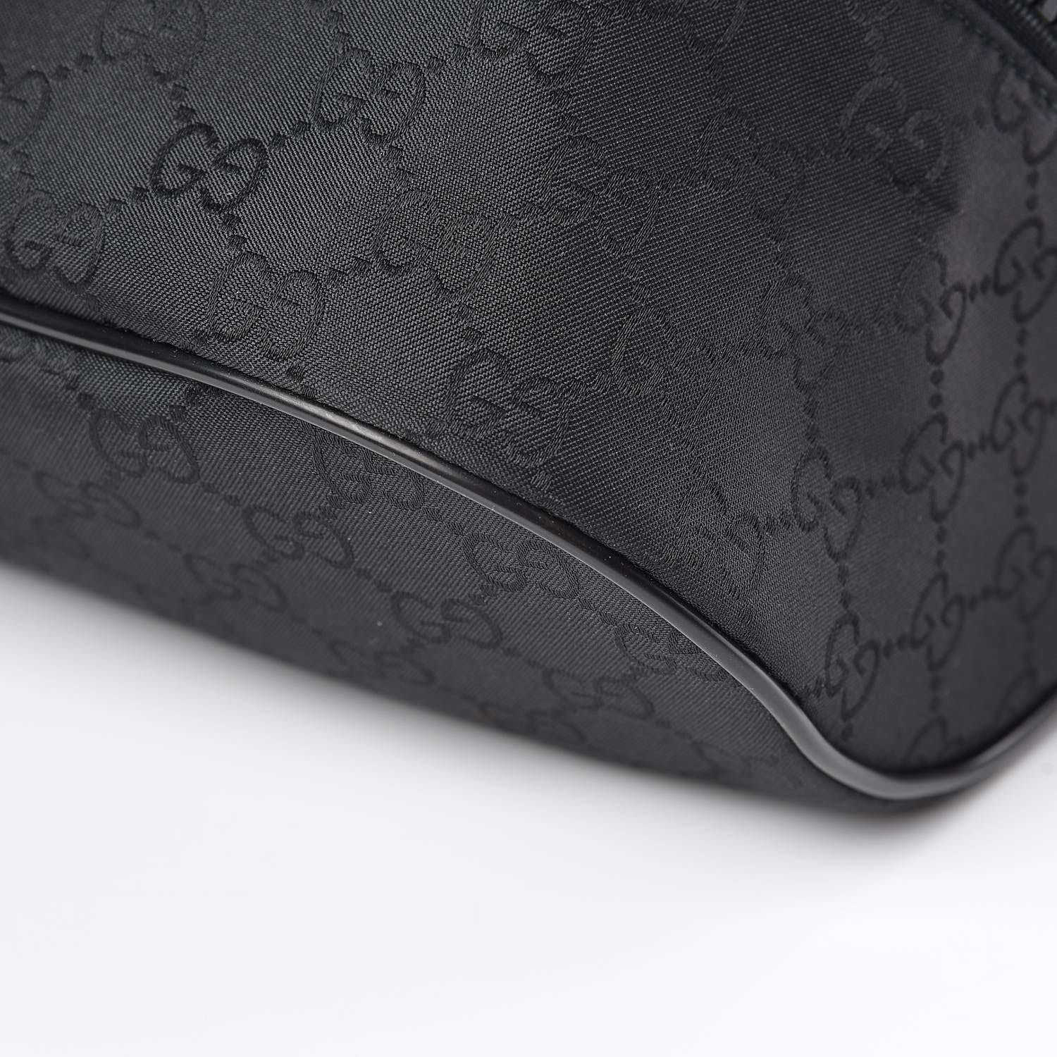 Gucci Nylon Monogram Fanny Pack Belt Bag Black 7 of 11