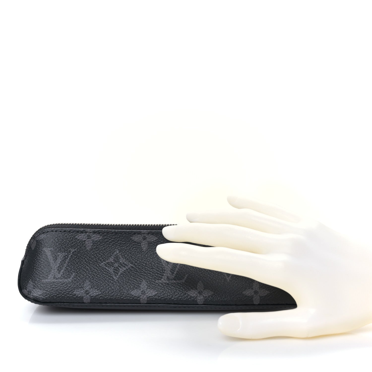 Louis Vuitton Monogram Eclipse Elizabeth Pencil Pouch Black 2 of 8