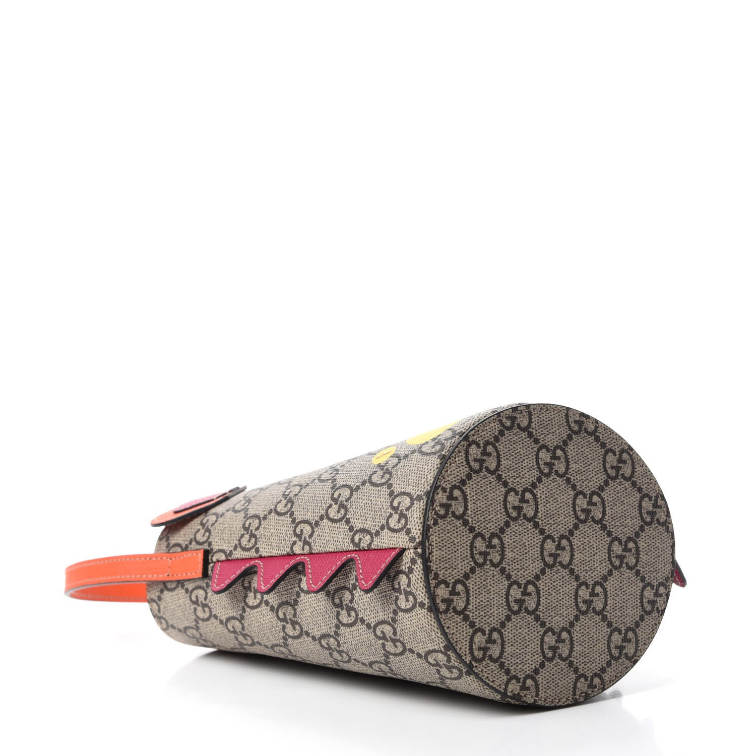 Gucci GG Supreme Monogram Childrens Hedgehog Bucket Bag Orange 4 of 9