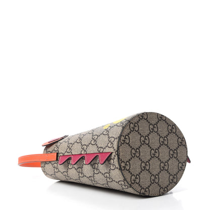 Gucci GG Supreme Monogram Childrens Hedgehog Bucket Bag Orange 4 of 9