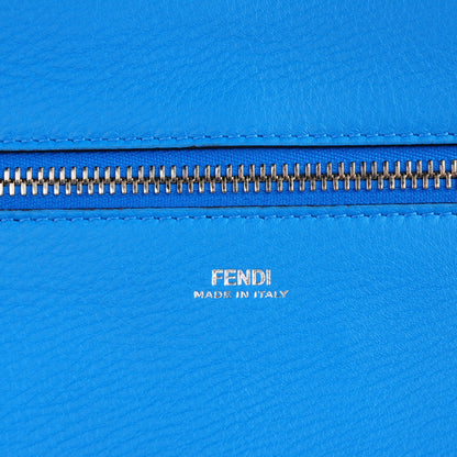 Fendi Vitello Baltico Dolce DotCom Satchel Black Blue Royal 6 of 8
