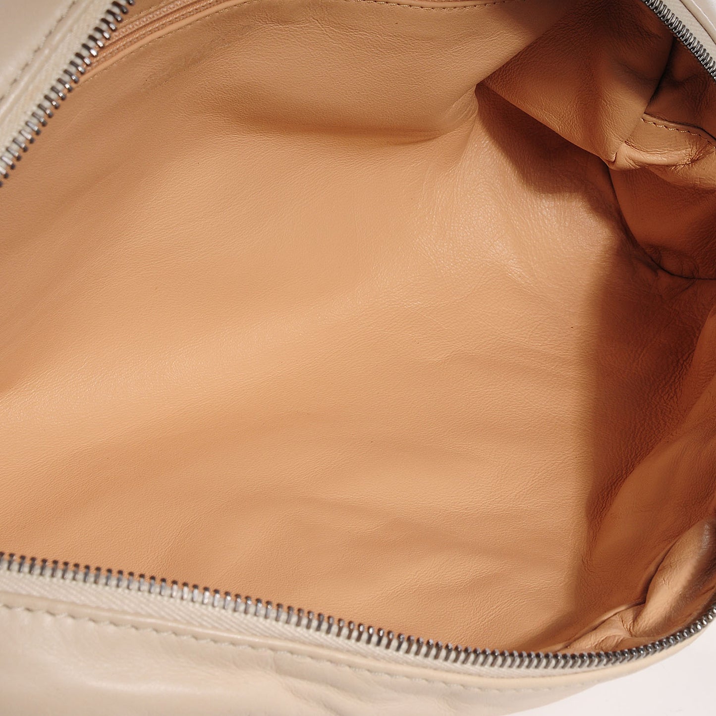 Smooth Calfskin Luxe Ligne Petit Bowler Light Beige