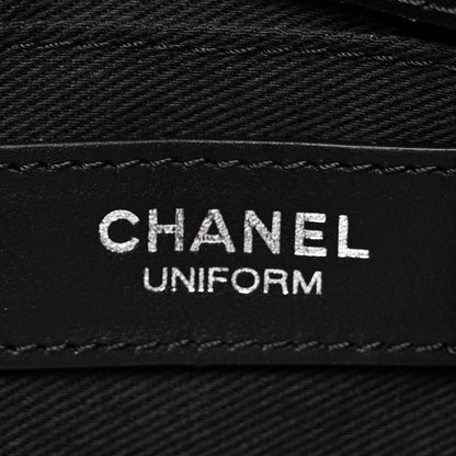 Chanel Calfskin Quilted CC Uniform Flap Belt Bag Black 6 of 10