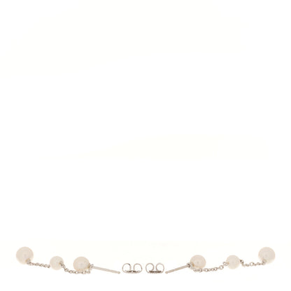 Mikimoto 18K White Gold Akoya Cultured Pearl 4.5-6.5mm Triple Drop Earrings 3 of 5