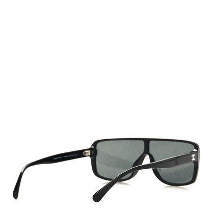 Chanel Acetate Shield 71540 Sunglasses Black 4 of 7