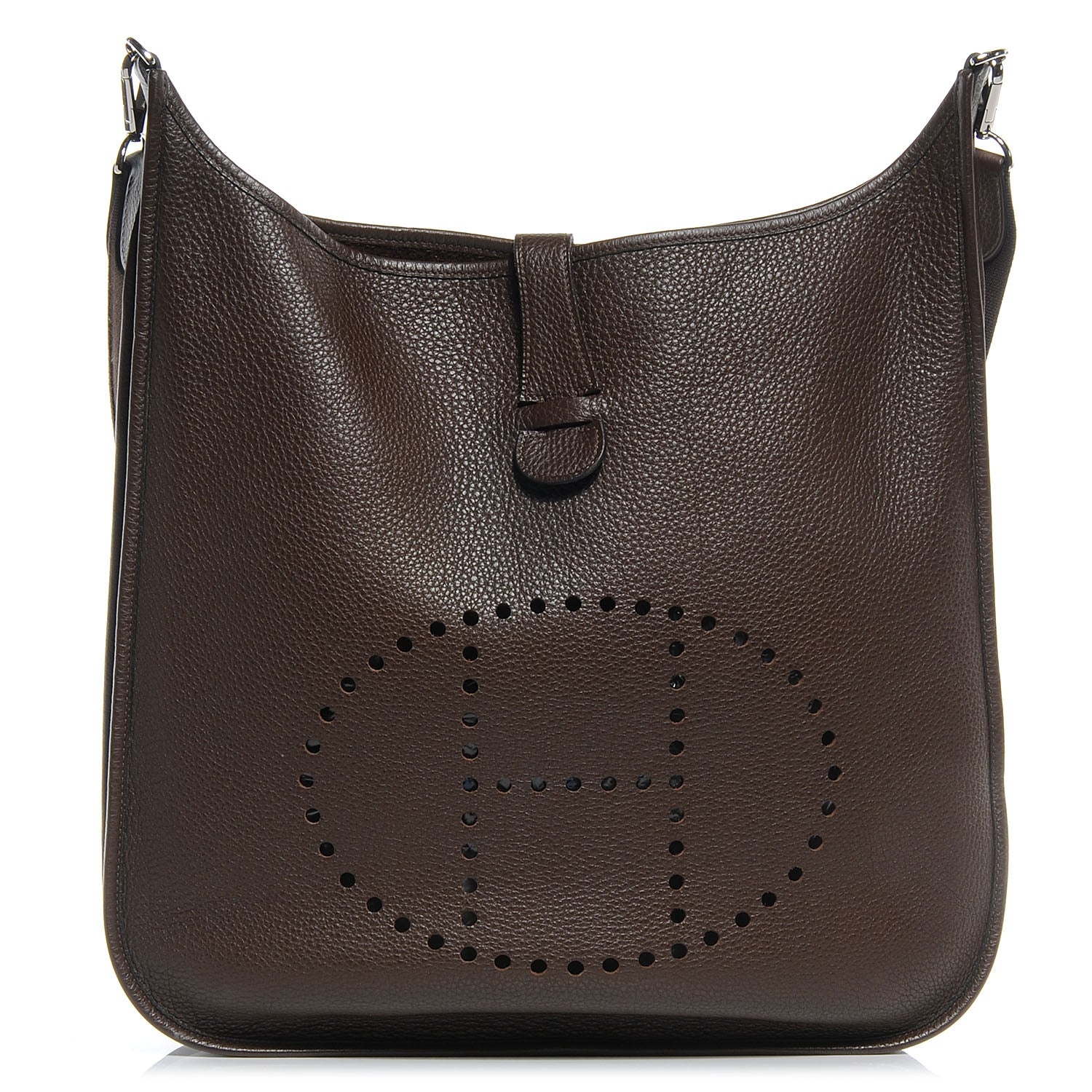 Hermes Taurillon Clemence Evelyne TGM II Chocolate 1 of 8