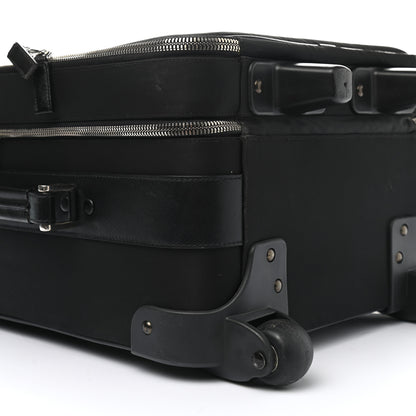 Prada Tessuto Nylon Saffiano Trolley Luggage Black 8 of 13