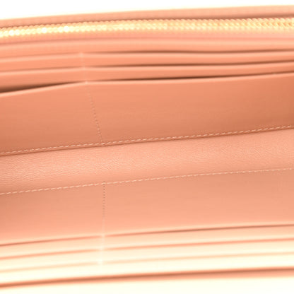 Christian Dior Patent Cannage Lady Dior Rendezvous Wallet On Chain Rose De Vents 5 of 14