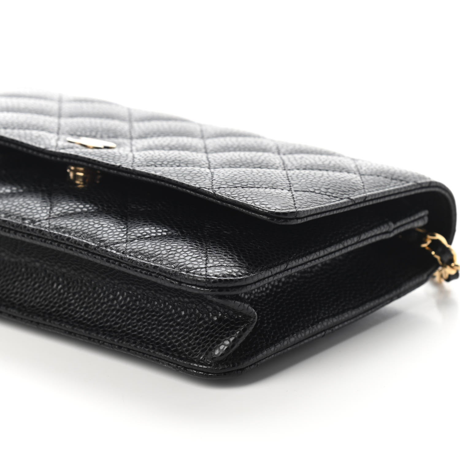 Chanel Caviar Quilted Wallet On Chain WOC Black 10 of 10
