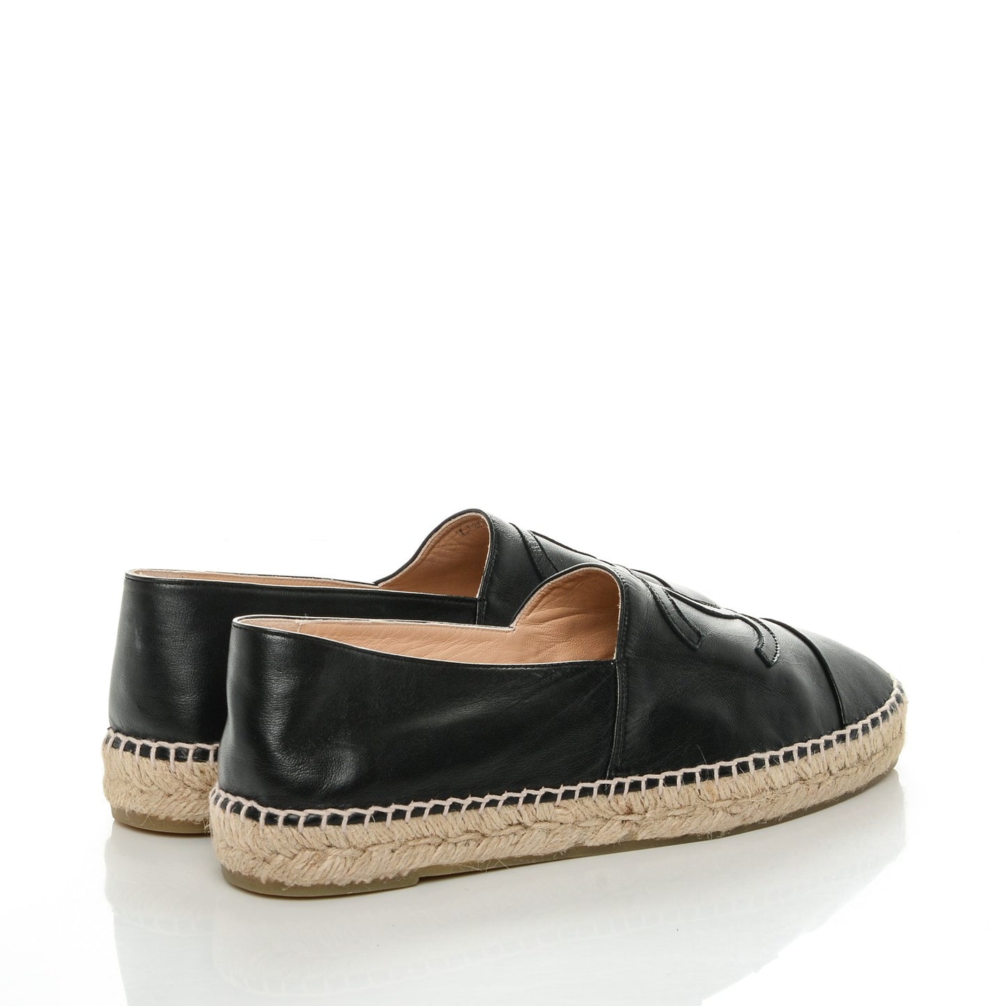 Lambskin CC Espadrilles 41 Black