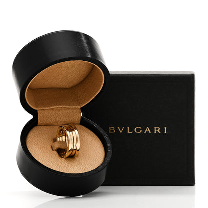 Bulgari 18K Yellow Gold B.Zero1 Two-Band Ring 55 7.25 5 of 5
