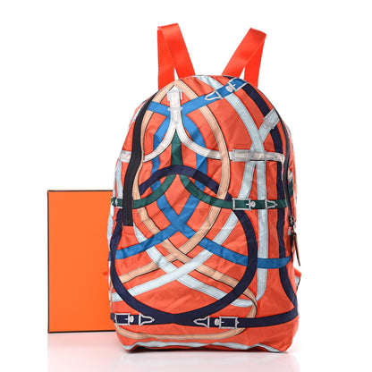 Hermes Silk Barenia Cavalcadour Airsilk Backpack 10 of 10