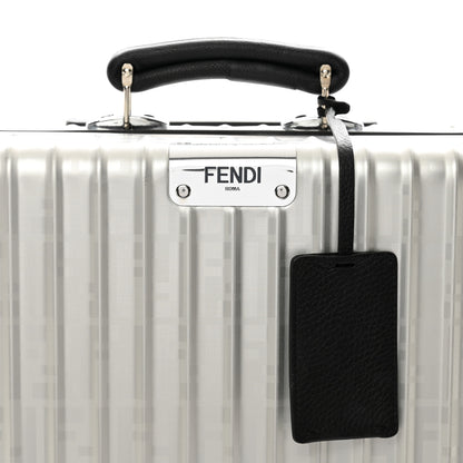 Fendi X RIMOWA Aluminum FF Print Roll Away Carry On Luggage Silver 4 of 10