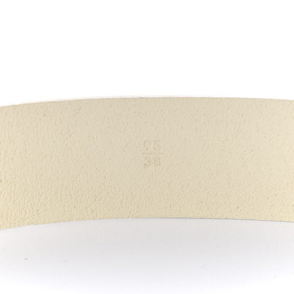 Chanel Calfskin Enamel CC Logo Belt 95 38 Light Beige 9 of 18