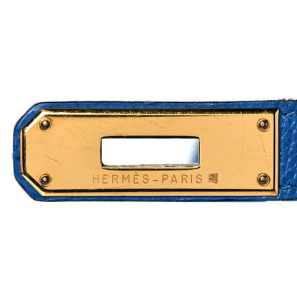 Hermes Courchevel Kelly Retourne 32 Bleu France 29 of 40