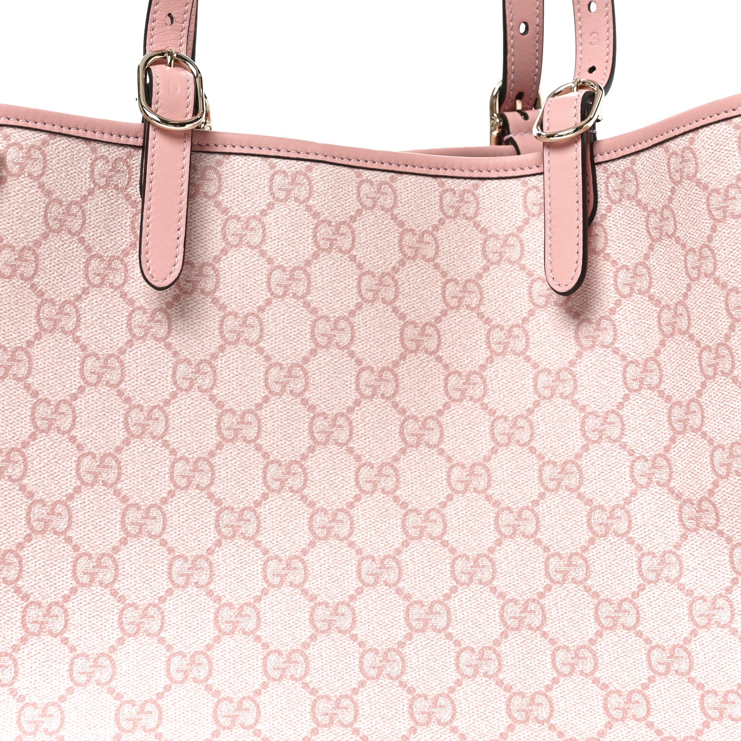 Gucci GG Supreme Monogram Emblem Large Tote Bag Light Pink 7 of 9
