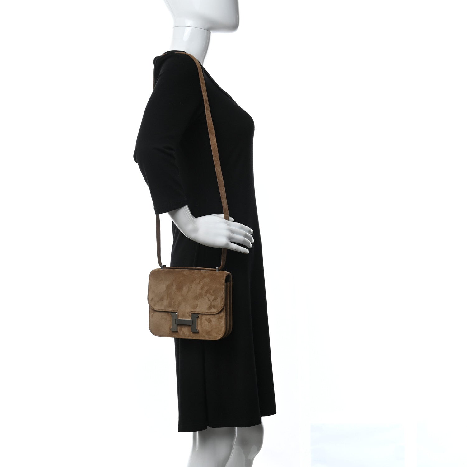 Hermes Veau Doblis Constance 18 Marron Glace 2 of 9