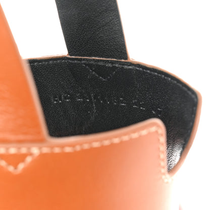 Hermes Calfskin Elbe 60 Sandals 35 Marron Glaise 5 of 9