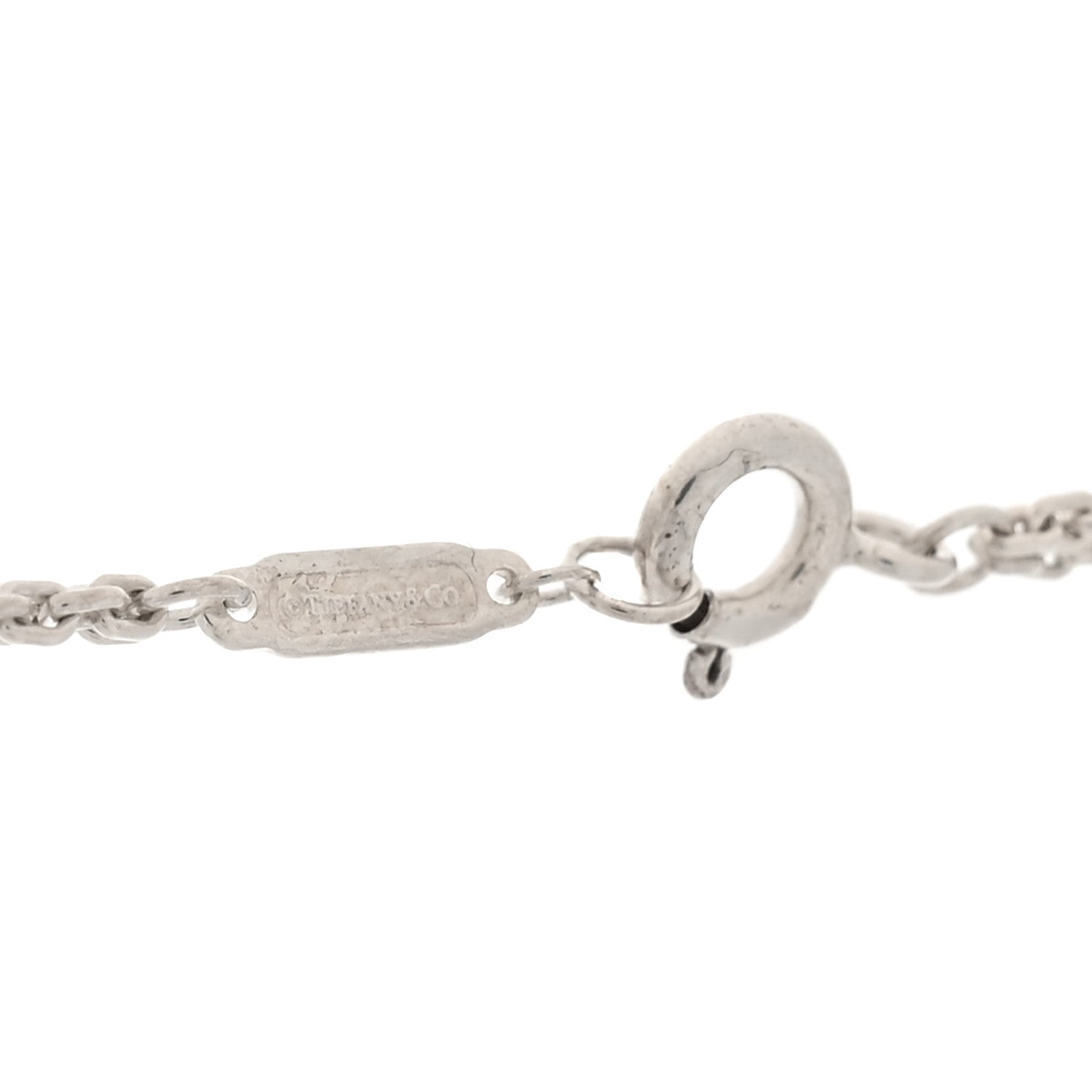 Tiffany Sterling Silver Double HardWear Link Pendant Necklace 4 of 6
