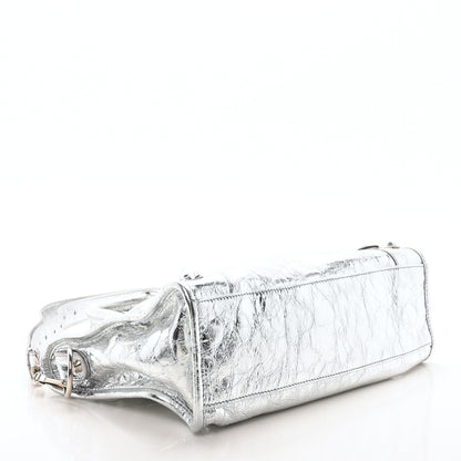 Balenciaga Agneau Silver Hardware Small City Gris Aluminum 4 of 11