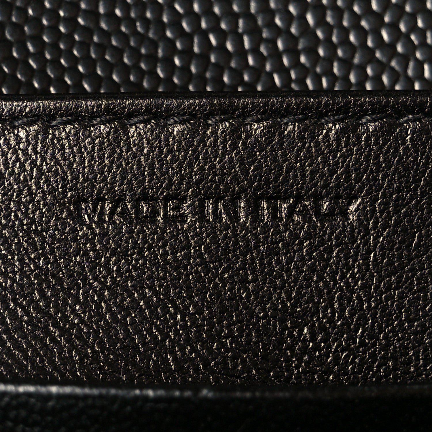 Saint Laurent Grain De Poudre Monogram Cassandra Chain Wallet Black 7 of 11
