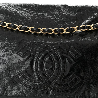 Chanel Vinyl XL Rock and Chain Flap Black 8 of 12
