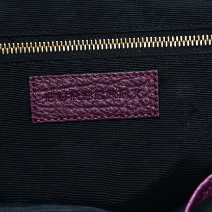 Burberry Heritage Grain Small Orchard Bowling Bag Damson Magenta 7 of 8