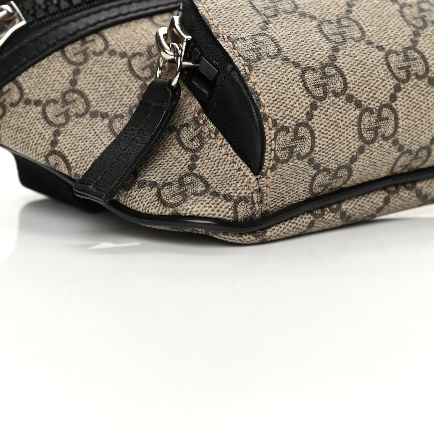 GG Supreme Monogram Belt Bag Black