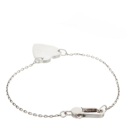 Gucci Sterling Silver Trademark Heart Bracelet 2 of 5