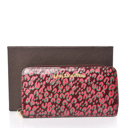 Louis Vuitton Vernis Leopard Zippy Wallet Rouge Fauviste 8 of 8