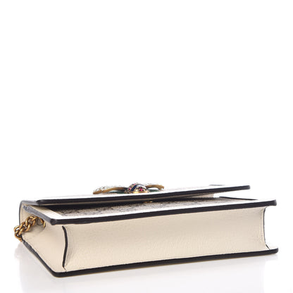 Gucci GG Supreme Monogram Web Queen Margaret Chain Wallet White 4 of 9