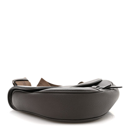 Christian Dior Grained Calfskin Mens Saddle Bag Ebony 4 of 11