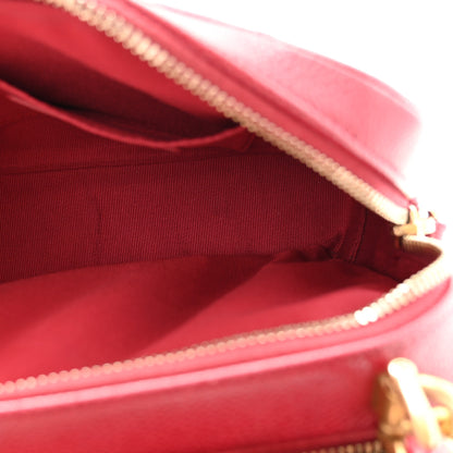 Chanel Caviar Quilted Mini Carry Around Bowling Bag Red 6 of 13